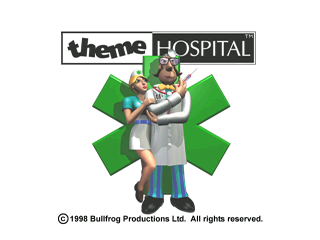 Theme Hospital title screen for Playstation